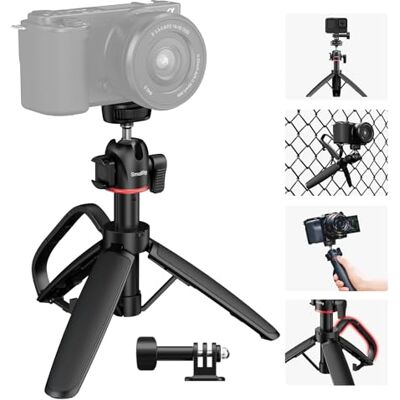 SMALLRIG Draagbaar Mini Desktop Tripod Tafelstatief Met 360° Kogelkop 1/4"-20 Schroef Voor DSLR Camera Telefoon voor Gopro Hero 13/12/11/10-5285B SMALLRIG Draagbaar Mini Desktop Tripod Tafelstatief Met 360° Kogelkop 1/4"-20 Schroef Voor DSLR Camera Telefoon voor Gopro Hero 13/12/11/10-5285B
