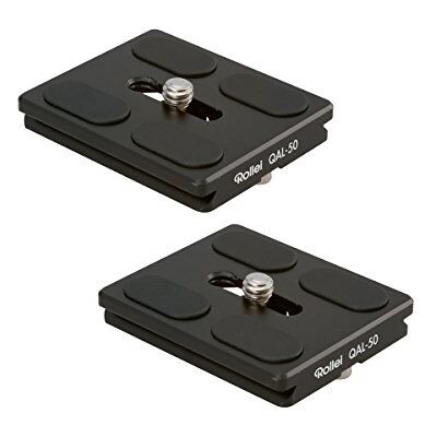 Rollei QAL-50 I professionele camera snelwisselplaat/snelsluitplaat I geschikt voor alle camera's met 1/4 statiefschroefdraad en Arca Swiss compatibel 1 set van 2 Rollei QAL-50 I professionele camera snelwisselplaat/snelsluitplaat I geschikt voor alle camera's met 1/4 statiefschroefdraad en Arca Swiss compatibel 1 set van 2