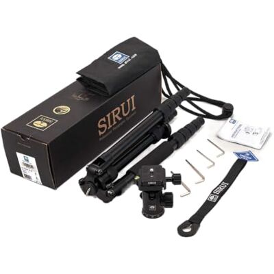 Sirui NT-1005X/E-10 Universele Traveler statief met E-10 aluminium kop, hoogte: 148,3 cm, gewicht: 1,44 kg, maximale belasting: 8 kg, met tas, zwart Sirui NT-1005X/E-10 Universele Traveler statief met E-10 aluminium kop, hoogte: 148,3 cm, gewicht: 1,44 kg, maximale belasting: 8 kg, met tas, zwart