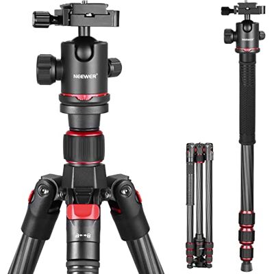 NEEWER 66 inch monopod camera statief met koolstofvezel kogelgewricht, 1/4 inch Arca type snelontgrendelingsplaat, tas, lichtgewicht reisstatief, maximale belasting: 12 kg NEEWER 66 inch monopod camera statief met koolstofvezel kogelgewricht, 1/4 inch Arca type snelontgrendelingsplaat, tas, lichtgewicht reisstatief, maximale belasting: 12 kg