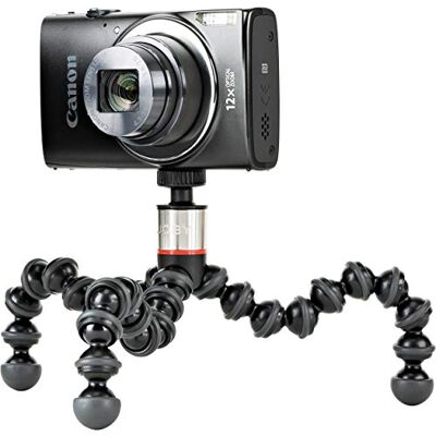 Joby GorillaPod 325, Mini Treppiede Flessibile con Testa a Sfera Integrata per Fotocamere Compate e 360°, Portata Max 325 g, JB01505-BWW Joby GorillaPod 325, Mini Treppiede Flessibile con Testa a Sfera Integrata per Fotocamere Compate e 360°, Portata Max 325 g, JB01505-BWW