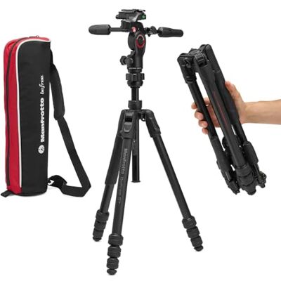 Manfrotto BEFREE GT PRO aluminium statiefset + 3D kogelgewricht Manfrotto BEFREE GT PRO aluminium statiefset + 3D kogelgewricht