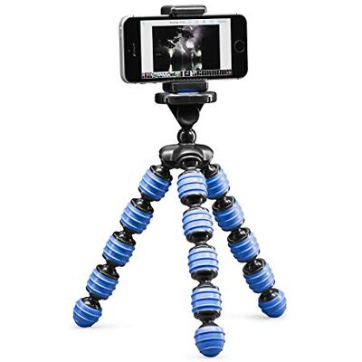 Cullmann Alpha 380 50029 mini statief flexibel met smartphonehouder, 1,5 kg, 267 g, 380 cm, blauw Cullmann Alpha 380 50029 mini statief flexibel met smartphonehouder, 1,5 kg, 267 g, 380 cm, blauw