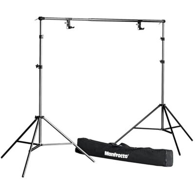 Manfrotto 1314B Kit per Portafondali in Alluminio, zwart Manfrotto 1314B Kit per Portafondali in Alluminio, zwart