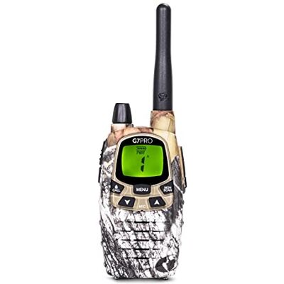 Midland G7 Pro Camouflage Nieuwe Versie 16 Channel PMR446 & 69 Channel License Free LPD Dual Band Walkietalkie Radio Transceiver 1 Transceiver, 4 Ni-MH AA oplaadbare batterijen Midland G7 Pro Camouflage Nieuwe Versie 16 Channel PMR446 & 69 Channel License Free LPD Dual Band Walkietalkie Radio Transceiver 1 Transceiver, 4 Ni-MH AA oplaadbare batterijen