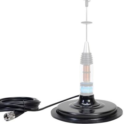PNI Magnetische basis 170/PL 170 mm, dun, bevat 4 m kabel en PL259-stekker PNI Magnetische basis 170/PL 170 mm, dun, bevat 4 m kabel en PL259-stekker
