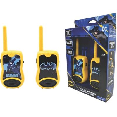 Lexibook , Batman, TW12BAT Walkietalkies, 200 m, communicatiespel, 2 communicatiekanalen, riemclip, werkt op batterijen, zwart/geel Lexibook , Batman, TW12BAT Walkietalkies, 200 m, communicatiespel, 2 communicatiekanalen, riemclip, werkt op batterijen, zwart/geel