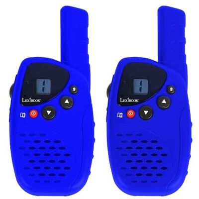 Lexibook , TW45Z Digitale walkietalkie, lange afstand, lcd-display, digitaal geluid, oplaadbaar, oplaadstation, communicatie en actie voor outdoor-avontuur, riemclip, blauw, TW45Z Lexibook , TW45Z Digitale walkietalkie, lange afstand, lcd-display, digitaal geluid, oplaadbaar, oplaadstation, communicatie en actie voor outdoor-avontuur, riemclip, blauw, TW45Z