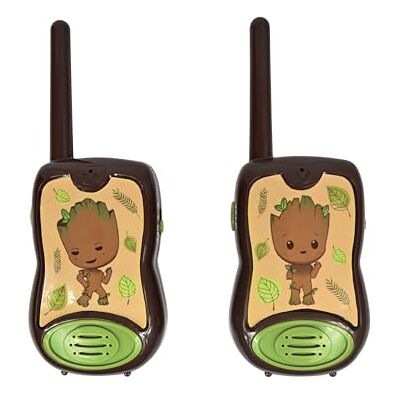 Lexibook , Marvel The Guardians of the Galaxy, Groot, walkietalkie, 200 m, communicatiespel voor kinderen, 2 communicatiekanalen, riemclip, werkt op batterijen, bruin, TW12GG Lexibook , Marvel The Guardians of the Galaxy, Groot, walkietalkie, 200 m, communicatiespel voor kinderen, 2 communicatiekanalen, riemclip, werkt op batterijen, bruin, TW12GG