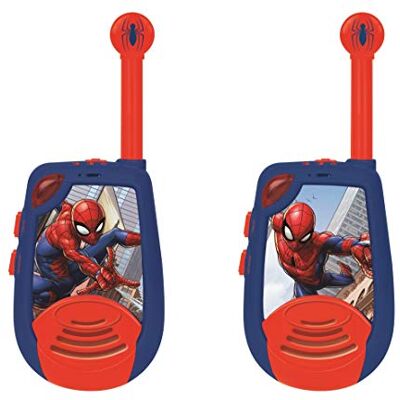Lexibook Spider-Man TW25SP Digitale walkietalkies bereik 2 km voor kinderen/jongens, 2 kanalen, lichtgevende walkie-functie, riemclip, werkt op batterijen, blauw/rood Lexibook Spider-Man TW25SP Digitale walkietalkies bereik 2 km voor kinderen/jongens, 2 kanalen, lichtgevende walkie-functie, riemclip, werkt op batterijen, blauw/rood