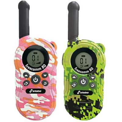 Stabo Freecomm 80 20080 draagbare PMR-radio, 2 stuks Stabo Freecomm 80 20080 draagbare PMR-radio, 2 stuks
