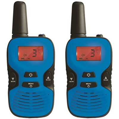 Lexibook , TW43 Digitale walkietalkies, lange afstand, 5 km, oplaadbare batterij, lcd-display, digitaal geluid, communicatie- en actiespel voor outdoor-avontuur, riemclip, blauw/zwart Lexibook , TW43 Digitale walkietalkies, lange afstand, 5 km, oplaadbare batterij, lcd-display, digitaal geluid, communicatie- en actiespel voor outdoor-avontuur, riemclip, blauw/zwart