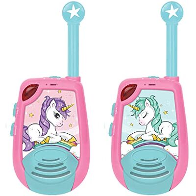 Lexibook TW25UNI TW25UNI Digitale walkietalkies, bereik 2 km, 2 kanalen, lichtgevende walkie-functie, riemclip, werkt op batterijen, roze Lexibook TW25UNI TW25UNI Digitale walkietalkies, bereik 2 km, 2 kanalen, lichtgevende walkie-functie, riemclip, werkt op batterijen, roze