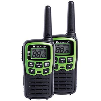 Midland XT30 16channels 446.00625 446.09375MHz Black,Green two-way radio XT30, 16 channels, 446.00625 446.09375, LCD, AAA, 75 g, 48 x 32 x 90 mm Midland XT30 16channels 446.00625 446.09375MHz Black,Green two-way radio XT30, 16 channels, 446.00625 446.09375, LCD, AAA, 75 g, 48 x 32 x 90 mm