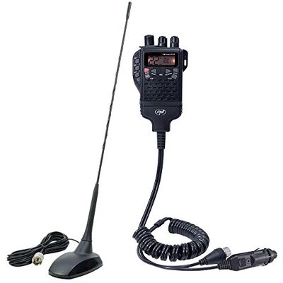 PNI Escort Hp 62 CB Radio Pack en extra 48 antenne met magneet, ASQ, RF-versterking PNI Escort Hp 62 CB Radio Pack en extra 48 antenne met magneet, ASQ, RF-versterking