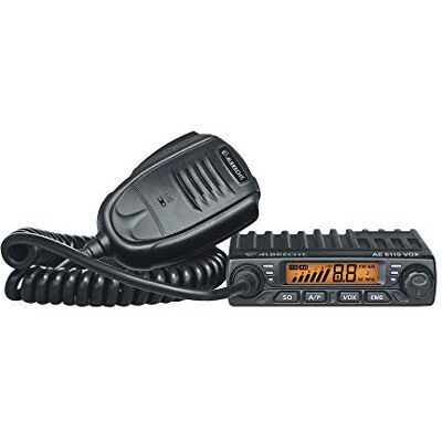 Albrecht AE 6110 VOX CB, 12613, 4 W AM/FM, met geïntegreerde VOX-functie voor handsfree spreken in het voertuig Albrecht AE 6110 VOX CB, 12613, 4 W AM/FM, met geïntegreerde VOX-functie voor handsfree spreken in het voertuig