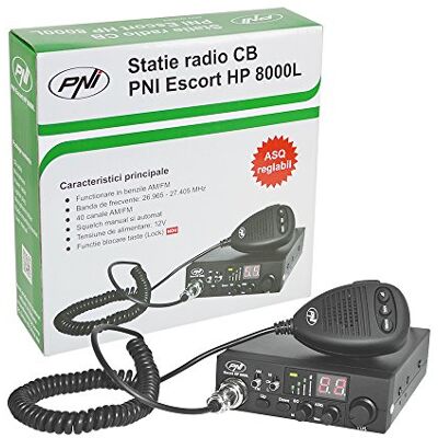 PNI HP Escort Radio 8000L CB-zendontvanger met ASQ-toetsvergrendelingsfunctie instelbaar 4 W PNI HP Escort Radio 8000L CB-zendontvanger met ASQ-toetsvergrendelingsfunctie instelbaar 4 W