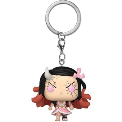 Funko Pop! Sleutelhanger: DS Nezuko Kamado (Demon Form) Demon Slayer Vinyl minifiguur om te verzamelen fancy sleutelhanger kerstcadeau cadeau-idee officiële producten Funko Pop! Sleutelhanger: DS Nezuko Kamado (Demon Form) Demon Slayer Vinyl minifiguur om te verzamelen fancy sleutelhanger kerstcadeau cadeau-idee officiële producten