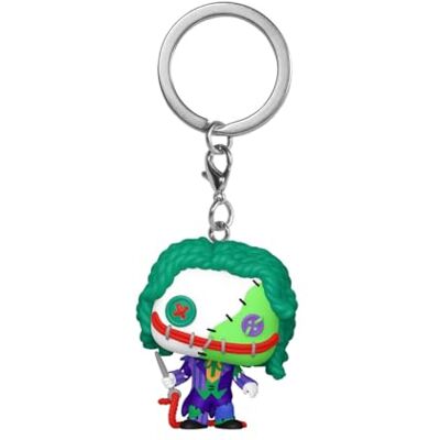 Funko Pop! Sleutelhanger: Patchwork The Joker DC Comics Vinyl minifiguur om te verzamelen fancy sleutelhanger kerstcadeau cadeau-idee Officiële producten Comic Books Fans Funko Pop! Sleutelhanger: Patchwork The Joker DC Comics Vinyl minifiguur om te verzamelen fancy sleutelhanger kerstcadeau cadeau-idee Officiële producten Comic Books Fans