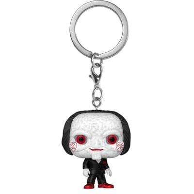 Funko Pop! Sleutelhanger: Saw 10th Anniversary Fancy Billy sleutelhanger minifiguur om te verzamelen cadeau-idee officiële goederen filmfans rugzakdecoratie Funko Pop! Sleutelhanger: Saw 10th Anniversary Fancy Billy sleutelhanger minifiguur om te verzamelen cadeau-idee officiële goederen filmfans rugzakdecoratie