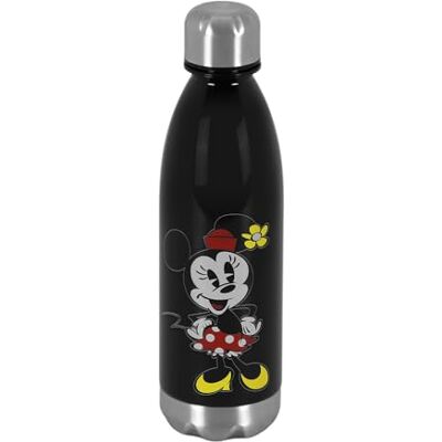 Disney Minnie Mouse drinkfles gezicht roze 7 x 27 cm, roze, één maat, voorkant van de fles, Roze, Fles gezicht Disney Minnie Mouse drinkfles gezicht roze 7 x 27 cm, roze, één maat, voorkant van de fles, Roze, Fles gezicht