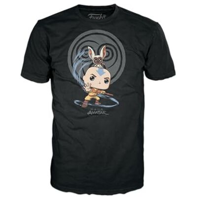 Funko Pop! & Tee: Avatar Element Bending Avatar: The Last Airbender T-shirt Kleding met een Vinyl Figuur om te verzamelen Cadeau-idee Speelgoed en Top met Korte Mouwen Mannen Funko Pop! & Tee: Avatar Element Bending Avatar: The Last Airbender T-shirt Kleding met een Vinyl Figuur om te verzamelen Cadeau-idee Speelgoed en Top met Korte Mouwen Mannen