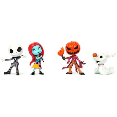 Jada 253075005 Set van 4 nano-figuren, nachtmerrie voor Kerstmis, metallic, 4 cm, officiële Disney-licentie Jada 253075005 Set van 4 nano-figuren, nachtmerrie voor Kerstmis, metallic, 4 cm, officiële Disney-licentie