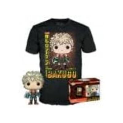 Funko Pop! & Tee (volwassenen): My Hero Academia Katsuki Bakugo (Metallic) (Special Edition) Vinyl Figuur & T-shirt (M) Funko Pop! & Tee (volwassenen): My Hero Academia Katsuki Bakugo (Metallic) (Special Edition) Vinyl Figuur & T-shirt (M)