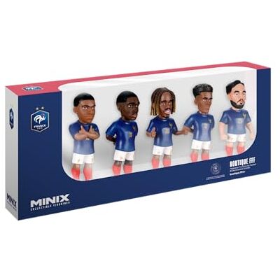 MINIX Football Stars – WK – Pack – Frankrijk – 5 figuren – verzamelfiguur 7 cm (Mbappé, Dembelé, Barcola, Doué, Cherki) MINIX Football Stars – WK – Pack – Frankrijk – 5 figuren – verzamelfiguur 7 cm (Mbappé, Dembelé, Barcola, Doué, Cherki)