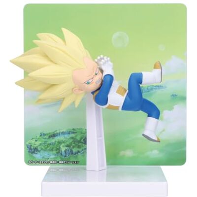 Banpresto DRAGON BALL DAIMA SUPER SAIYAN 3 VEGETA MINI W/PANEL FIG Banpresto DRAGON BALL DAIMA SUPER SAIYAN 3 VEGETA MINI W/PANEL FIG