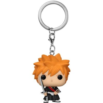 Funko Pop! Sleutelhanger: BLEACH Ichigo Kurosaki Vinyl minifiguur om te verzamelen fancy sleutelhanger kerstcadeau cadeau-idee Officiële producten Anime Fans Minifiguur Funko Pop! Sleutelhanger: BLEACH Ichigo Kurosaki Vinyl minifiguur om te verzamelen fancy sleutelhanger kerstcadeau cadeau-idee Officiële producten Anime Fans Minifiguur
