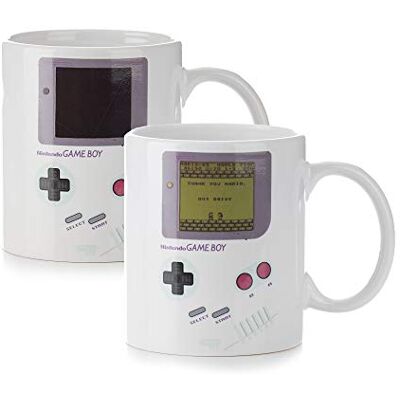 Paladone Nintendo GIFPAL210 thermische mok Game Boy, keramiek, meerkleurig, 11 x 9 x 9 cm Paladone Nintendo GIFPAL210 thermische mok Game Boy, keramiek, meerkleurig, 11 x 9 x 9 cm