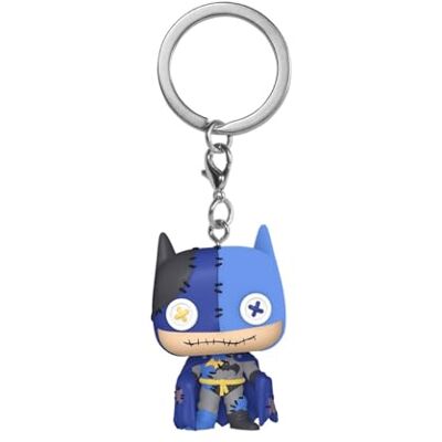 Funko Pop! Sleutelhanger: Patchwork Batman DC Comics Vinyl minifiguur om te verzamelen fancy sleutelhanger kerstcadeau cadeau-idee Officiële producten Comic Books Fans Funko Pop! Sleutelhanger: Patchwork Batman DC Comics Vinyl minifiguur om te verzamelen fancy sleutelhanger kerstcadeau cadeau-idee Officiële producten Comic Books Fans