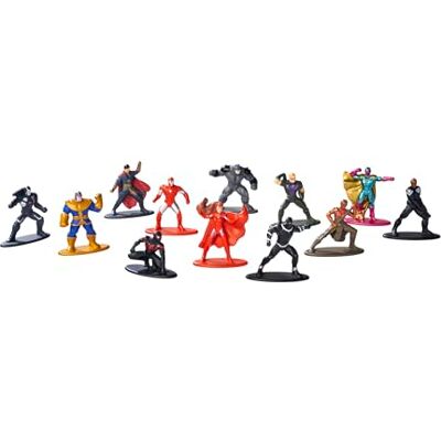 Jada Toys Marvel figuur (1 mystery figuur in blind pack) 1 verrassingsfiguur om te verzamelen bestaande uit 12 Marvel figuren, nano-figuur van metaal (4 cm) voor kinderen en fans vanaf Jada Toys Marvel figuur (1 mystery figuur in blind pack) 1 verrassingsfiguur om te verzamelen bestaande uit 12 Marvel figuren, nano-figuur van metaal (4 cm) voor kinderen en fans vanaf