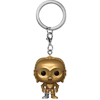 Funko 53056 Pop Sleutelhanger: Star Wars C-3PO, meerkleurig, één maat Funko 53056 Pop Sleutelhanger: Star Wars C-3PO, meerkleurig, één maat