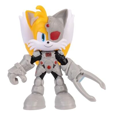 Sonic The Hedgehog DC x Sonic Tails as Cyborg actiefiguur, 6,3 cm Officieel gelicentieerd door Jakks Pacific, zeer beweegbaar en gedetailleerd design, verzamelverpakking Sonic The Hedgehog DC x Sonic Tails as Cyborg actiefiguur, 6,3 cm Officieel gelicentieerd door Jakks Pacific, zeer beweegbaar en gedetailleerd design, verzamelverpakking