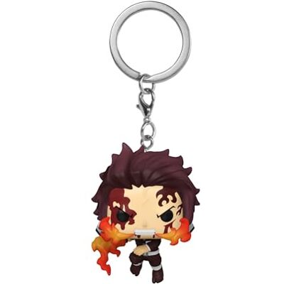 Funko Pop! Sleutelhanger: Demon Slayer Tanjiro Kamado (Dancing Flash) Vinyl minifiguur uit de collectie van nieuwe sleutelhangers Sokkenvullers Cadeau-idee Officieel product Funko Pop! Sleutelhanger: Demon Slayer Tanjiro Kamado (Dancing Flash) Vinyl minifiguur uit de collectie van nieuwe sleutelhangers Sokkenvullers Cadeau-idee Officieel product