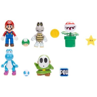 Super Mario Nintendo 10,2 cm beweegbare figuren (totale aankoop van 6 voor volledige doos, maar prijs per eenheid) / speelgoed Super Mario Nintendo 10,2 cm beweegbare figuren (totale aankoop van 6 voor volledige doos, maar prijs per eenheid) / speelgoed