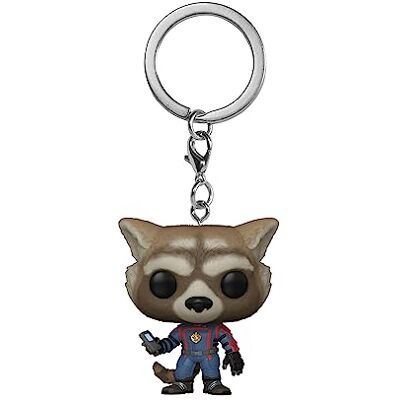 Funko Pop! Sleutelhanger: Marvel Guardians of The Galaxy 3 Rocket Raccoon Guardians of the Galaxy Vinyl minifiguur om te verzamelen fancy sleutelhanger kerstcadeau cadeau-idee Funko Pop! Sleutelhanger: Marvel Guardians of The Galaxy 3 Rocket Raccoon Guardians of the Galaxy Vinyl minifiguur om te verzamelen fancy sleutelhanger kerstcadeau cadeau-idee
