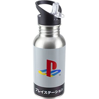 Paladone Playstation Heritage roestvrijstalen drinkfles, 500 ml Paladone Playstation Heritage roestvrijstalen drinkfles, 500 ml