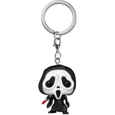 Funko Pop! Sleutelhanger: Horror 1 – Ghostface – Mini vinyl figuur uit de collectie van nieuwe sleutelhangers – sokkenaccessoires – cadeau-idee – officieel product – horror fans – minifiguren Funko Pop! Sleutelhanger: Horror 1 – Ghostface – Mini vinyl figuur uit de collectie van nieuwe sleutelhangers – sokkenaccessoires – cadeau-idee – officieel product – horror fans – minifiguren