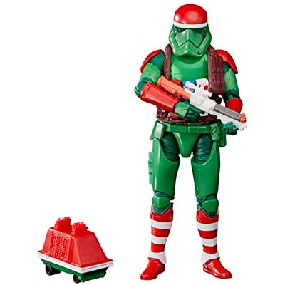 Star Wars Hasbro The Black Series, First Order Stormtrooper (Holiday Edition) en Mouse Droid, figuren van de verzamelfeesten, 15 cm, meerkleurig Star Wars Hasbro The Black Series, First Order Stormtrooper (Holiday Edition) en Mouse Droid, figuren van de verzamelfeesten, 15 cm, meerkleurig