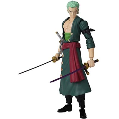 BANDAI Anime Heroes One Piece Figuur Anime Heroes 17 cm Roronoa Zoro 36932 BANDAI Anime Heroes One Piece Figuur Anime Heroes 17 cm Roronoa Zoro 36932