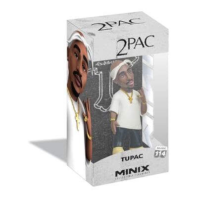 MINIX Bandai (MN20362) Tupac verzamelfiguur 12 cm om te verzamelen voor tentoonstelling, cadeau-idee, speelgoed voor kinderen en volwassenen, muziekfans MINIX Bandai (MN20362) Tupac verzamelfiguur 12 cm om te verzamelen voor tentoonstelling, cadeau-idee, speelgoed voor kinderen en volwassenen, muziekfans