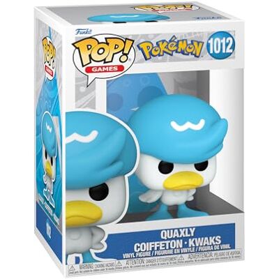 Funko Pop! Games: Pokemon Quaxly Vinyl verzamelfiguur Cadeau-idee Officieel product Speelgoed voor kinderen en volwassenen Fanvideogames, figuur voor verzamelaars Funko Pop! Games: Pokemon Quaxly Vinyl verzamelfiguur Cadeau-idee Officieel product Speelgoed voor kinderen en volwassenen Fanvideogames, figuur voor verzamelaars