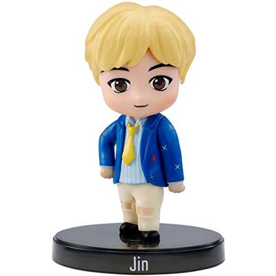 Mattel BTS x Mini-figuur Vinyl Jin, in de werking van het lid van de K-pop groep, miniatuurfiguur om te verzamelen, GKH76 Mattel BTS x Mini-figuur Vinyl Jin, in de werking van het lid van de K-pop groep, miniatuurfiguur om te verzamelen, GKH76