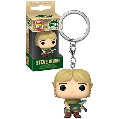 Funko Pop! Sleutelhanger krokodil Hunter-Steve Irwin minifiguur van vinyl om te verzamelen kerstcadeau cadeau-idee officieel product mini-figuur Funko Pop! Sleutelhanger krokodil Hunter-Steve Irwin minifiguur van vinyl om te verzamelen kerstcadeau cadeau-idee officieel product mini-figuur