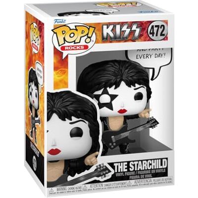 Funko Pop! Sayings: The Starchild, (R&R All Night), KISS, vinyl verzamelfiguur, cadeau-idee, officieel product, speelgoed voor kinderen en volwassenen, muziekfans Funko Pop! Sayings: The Starchild, (R&R All Night), KISS, vinyl verzamelfiguur, cadeau-idee, officieel product, speelgoed voor kinderen en volwassenen, muziekfans