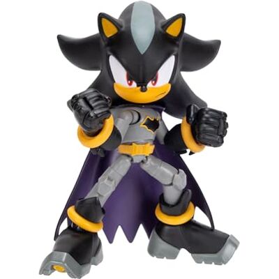 Sonic The Hedgehog DC x Sonic Sonic Shadow beweegbaar figuur in Batman Officiële licentie, 13 cm, 22 gewrichten, realistische details, verzamelspeelgoed, cadeau-idee voor fans en kinderen vanaf 3 Sonic The Hedgehog DC x Sonic Sonic Shadow beweegbaar figuur in Batman Officiële licentie, 13 cm, 22 gewrichten, realistische details, verzamelspeelgoed, cadeau-idee voor fans en kinderen vanaf 3