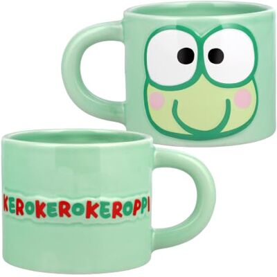 Paladone Keroppi Sanrio Hello Kitty & Friends 400 ml grote keramische koffiemok voor thee en warme chocolademelk, kawaii cadeau voor meisjes, vrouwen, tieners Paladone Keroppi Sanrio Hello Kitty & Friends 400 ml grote keramische koffiemok voor thee en warme chocolademelk, kawaii cadeau voor meisjes, vrouwen, tieners